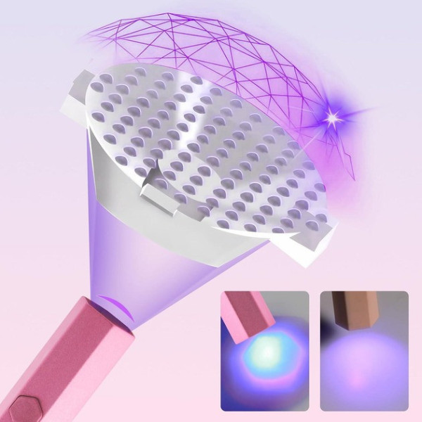 Аккумуляторная UV LED лампа-фонарик 3W для ногтей с дисплеем и таймером