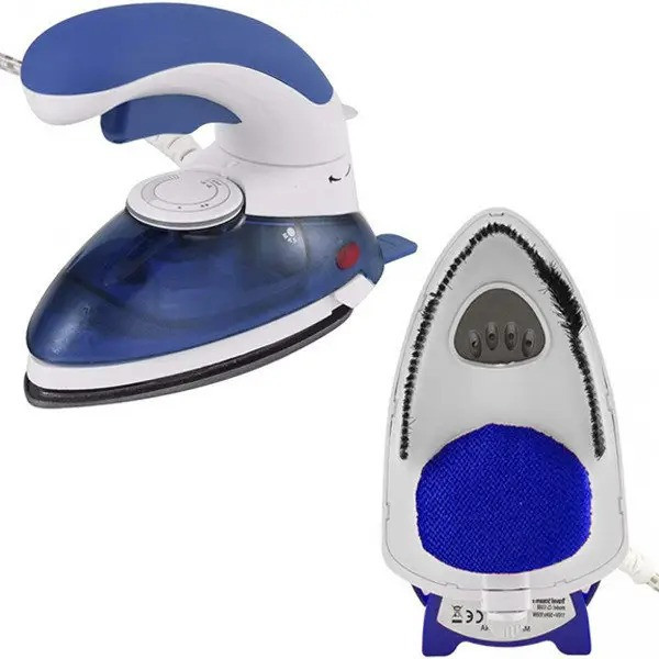 Паровой отпариватель Mini Steam Iron HT-558B, ручной дорожный утюг, компактный с щеткой