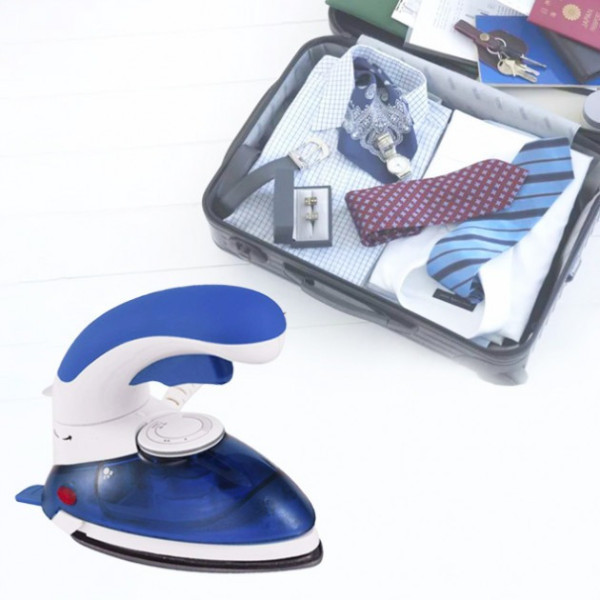 Паровой отпариватель Mini Steam Iron HT-558B, ручной дорожный утюг, компактный с щеткой