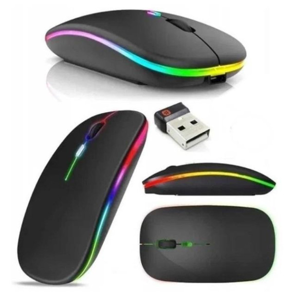 Беспроводная мышь PM1 с подсветкой, 2.4 ГГц, USB, бесшумная