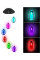 Садовая подвесная лампа Музыка ветра, 6 LED, разноцветная, солнечная батарея