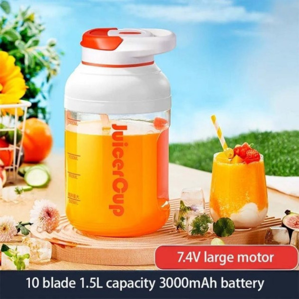 Беспроводной блендер Sunroz Juicer Cup 1500 мл, USB, для смузи, портативный