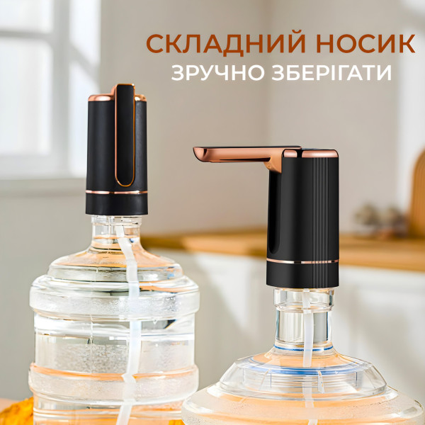 Электрический насос-диспенсер BRS, 5–19 л, аккумулятор, USB, 1200 мАч