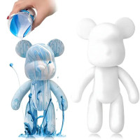 Флюидный творческий набор мишка DIY creative bear, 23 см, включает краски
