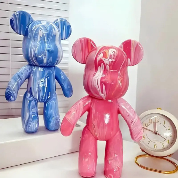 Флюидный творческий набор мишка DIY creative bear, 23 см, включает краски