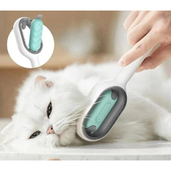 Щетка 4в1 для вычесывания шерсти Pet Gravity, подходит для сухого и влажного использования