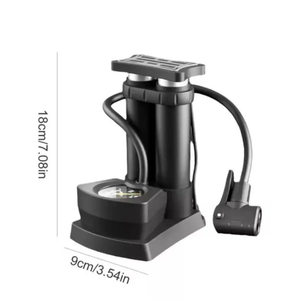 Двухцилиндровый ножной насос Air Pump AND 521-2414 S98-2409-Y с манометром, до 160 PSI