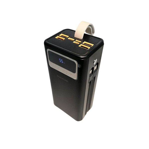 Портативный Power Bank BOROFONE 40000mAh DBT-35A, 4 USB, Type-C, Lightning, LED, быстрая зарядка