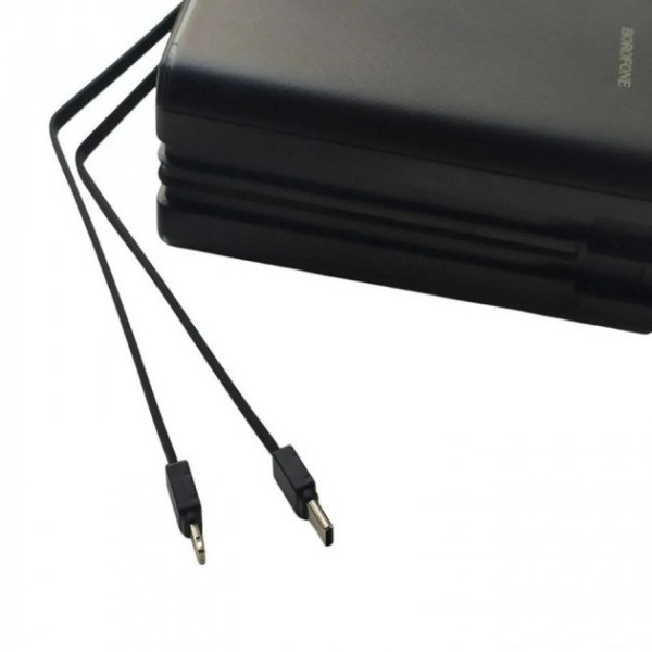 Портативный Power Bank BOROFONE 40000mAh DBT-35A, 4 USB, Type-C, Lightning, LED, быстрая зарядка