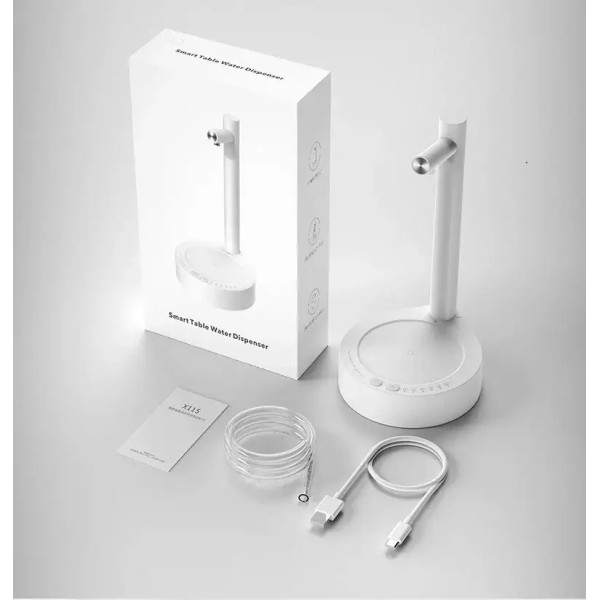 Помпа для воды X115 Smart Table, аккумуляторная, белая, включает подставку под стакан