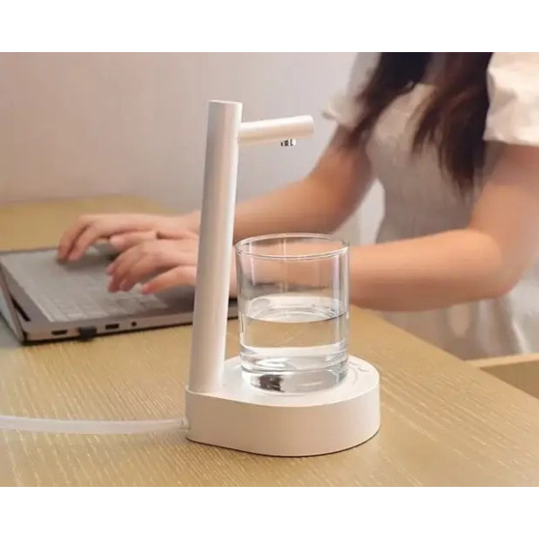 Помпа для воды X115 Smart Table, аккумуляторная, белая, включает подставку под стакан