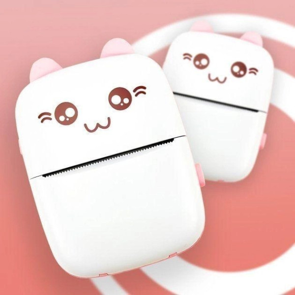 Термопринтер BAMBI CAT MINI, портативный, специально для детей