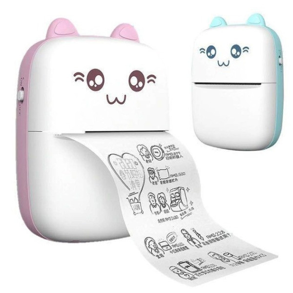 Термопринтер BAMBI CAT MINI, портативный, специально для детей