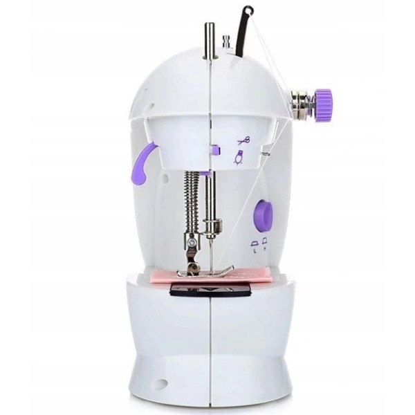 Швейная машинка Mini Sewing SM202A, компактная, с педалью и рабочей доской, питание от сети или батарей