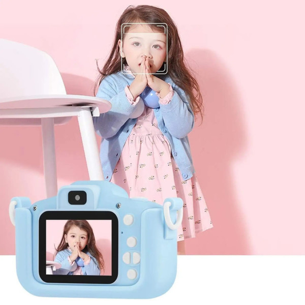 Фотоаппарат X300 для детей, цифровой, с USB и функцией автофокуса, в комплекте с чехлом