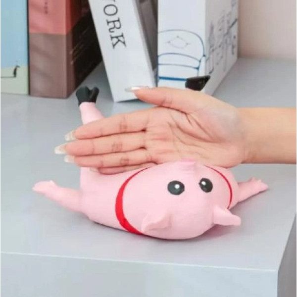 Игрушка-антистресс свинья-лизун, сквиш, длиной 20 см