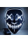 Маска "Судная ночь" Purge Mask ABC, неоновая, на батарейках