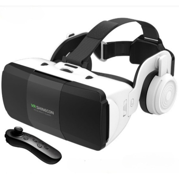 VR-шлем Shinecon SC-G06ED+, пульт Y1 и наушники, для смартфонов 4.7–7", 3D виртуальная реальность
