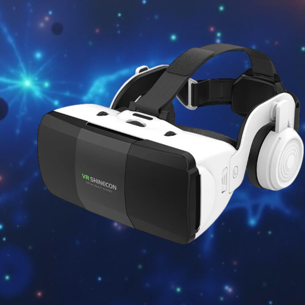 VR-шлем Shinecon SC-G06ED+, пульт Y1 и наушники, для смартфонов 4.7–7", 3D виртуальная реальность
