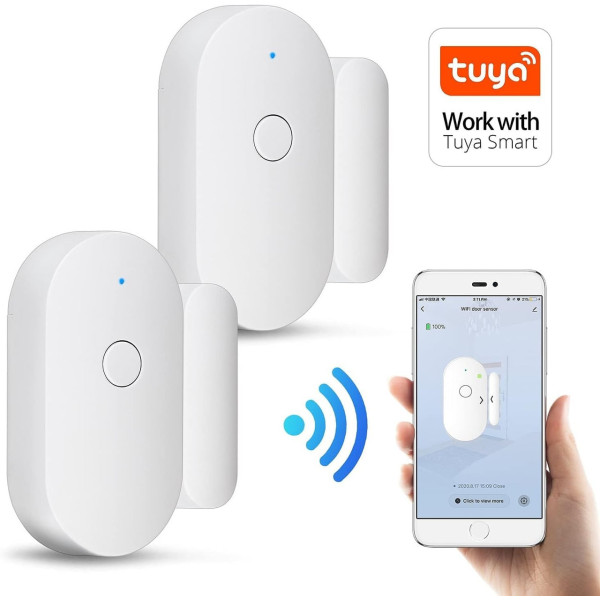 Wi-Fi сигнализация для дверей и окон Fuers WIFID01, поддерживает Tuya/Smart Life, беспроводная