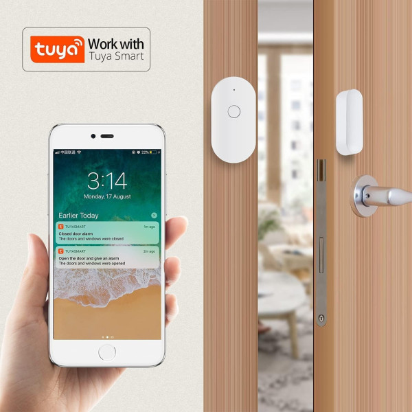 Wi-Fi сигнализация для дверей и окон Fuers WIFID01, поддерживает Tuya/Smart Life, беспроводная