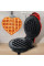 Мини-вафельница в форме сердца Waffle Maker, электрическая, с антипригарным покрытием