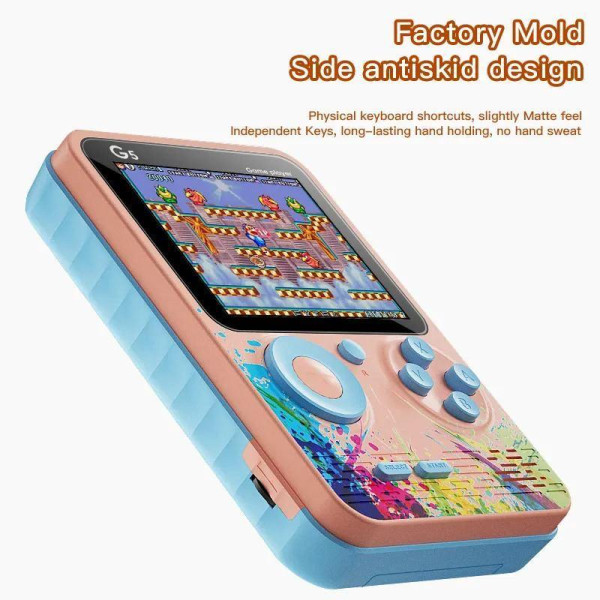 Игровая консоль G5S в карманном формате, содержит 500 классических игр