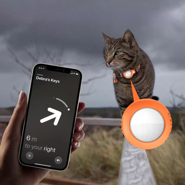 Трекер Bluetooth для поиска вещей, совместимый с Find My, белый/черный