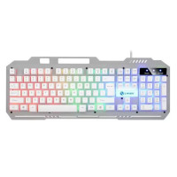 Проводная игровая клавиатура K-25, мембранная, RGB подсветка, мультимедийные клавиши