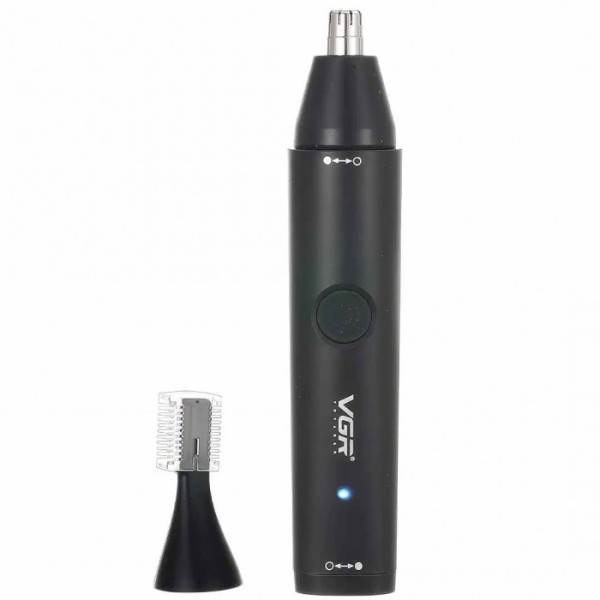 Триммер VGR V-613 2 в 1, нос/уши/окантовка, USB зарядка, влагозащита, насадка для бритья