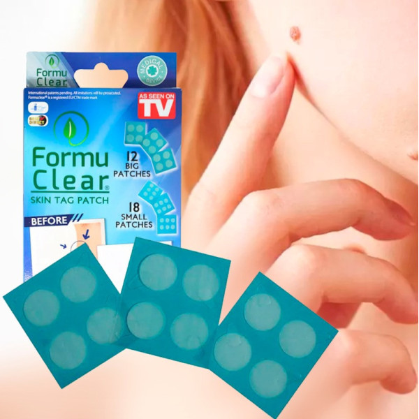 Пластырь от папиллом и бородавок Formula Clear с длительным действием и нанотехнологией