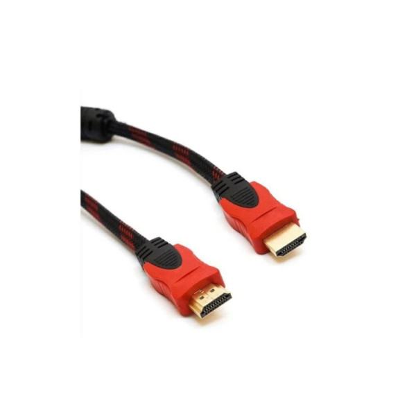 Кабель HDMI–HDMI Red/Gold 15 м v1.4, позолоченные коннекторы, поддержка 4K, 3D, ARC