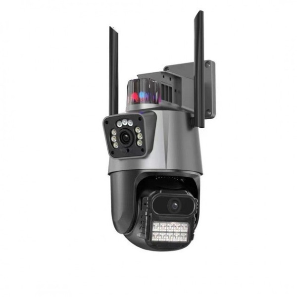 Уличная Wi-Fi PTZ камера P11 6MP с двойным объективом и ночным видением, видеонаблюдение для дома и улицы