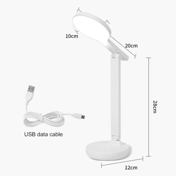 Настольная лампа Bailong BL-3201 с аккумулятором и USB-зарядкой, сенсорное управление, 3 режима свечения