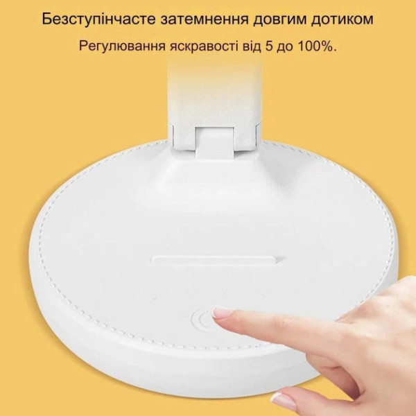 Настольная лампа Bailong BL-3201 с аккумулятором и USB-зарядкой, сенсорное управление, 3 режима свечения