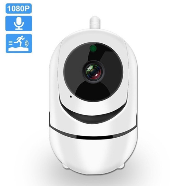 Поворотная IP камера QC011 WiFi беспроводная с микрофоном, динамиком, ночным видением и облачным хранением