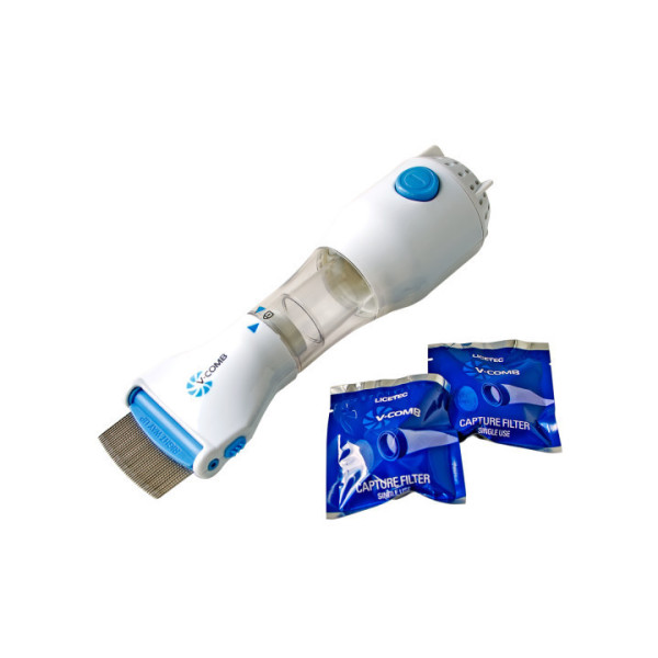 Антиблошиный электрический гребень для удаления вшей V-Comb Licetec