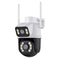 PTZ Wi-Fi IP-камера видеонаблюдения Q25 6MP для улицы с поворотным управлением, ночным видением и мобильным пр