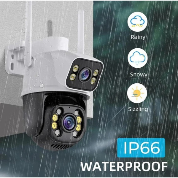 PTZ Wi-Fi IP-камера видеонаблюдения Q25 6MP для улицы с поворотным управлением, ночным видением и мобильным пр