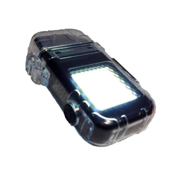 Электроимпульсная USB-зажигалка 9258 с фонариком, влагозащита, спиральная