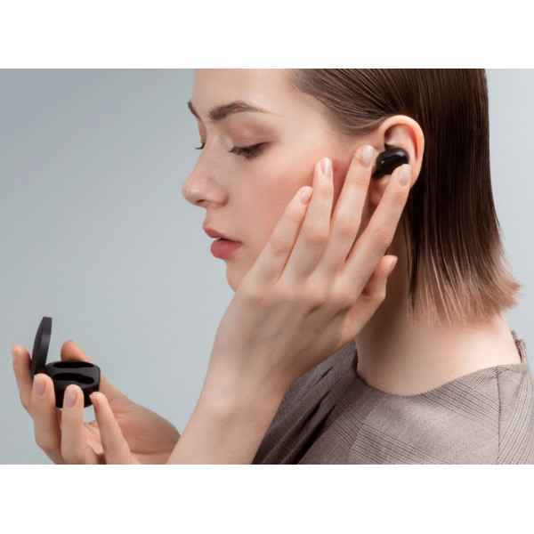 Наушники TWS Redmi Airdots Black, беспроводные с кейсом для зарядки