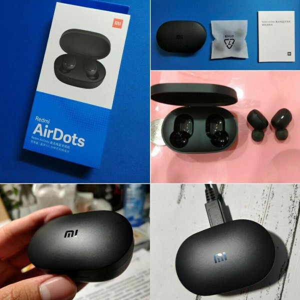 Наушники TWS Redmi Airdots Black, беспроводные с кейсом для зарядки