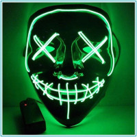 Маска на батарейках "Судная ночь" Purge Mask ABC, неоновая