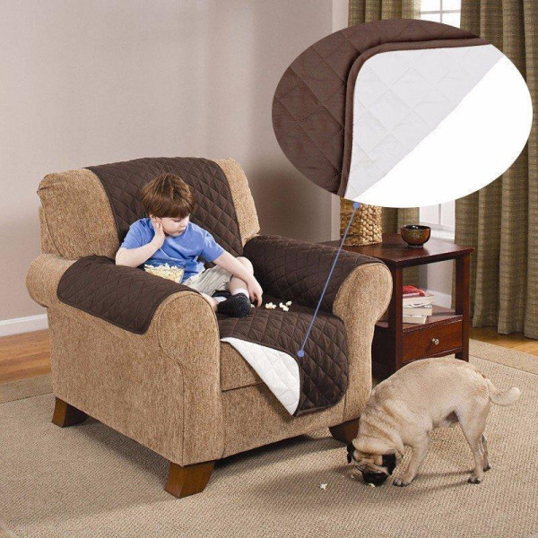 Couch Coat: Двухстороннее Стеганое Покрывало для Кресла
