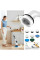 Электрощетка для уборки 50 см Cleaning Brush с 8 насадками и вращающейся головкой 360°