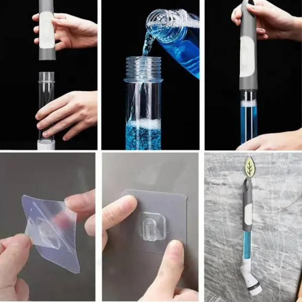 Электрощетка для уборки 50 см Cleaning Brush с 8 насадками и вращающейся головкой 360°
