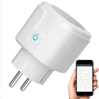 Умная Wi-Fi розетка Tuya 20А с таймером и счетчиком энергии Белый