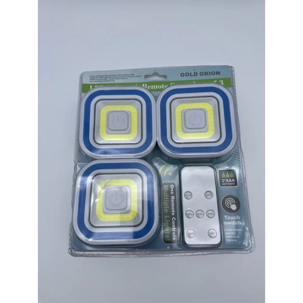 Комплект светодиодных светильников с пультом и таймером LED Light with Remote Control Set (3 светильника)