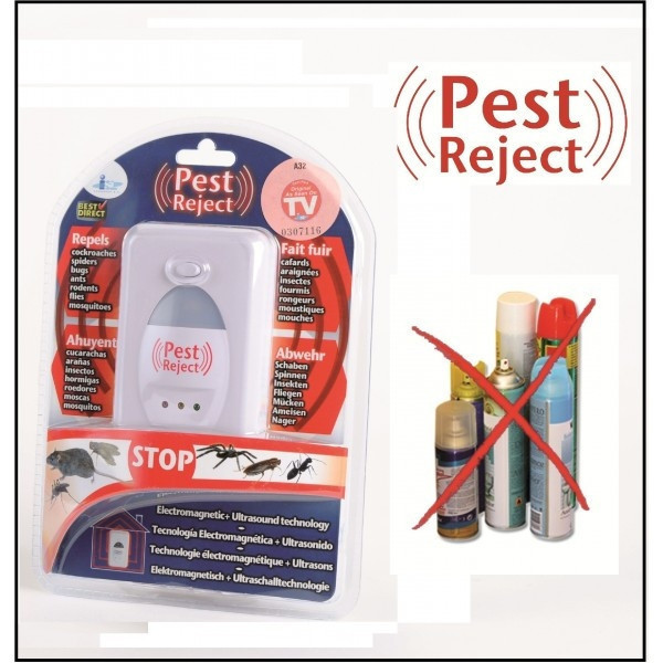 Ультразвуковой отпугиватель насекомых и грызунов Pest Reject