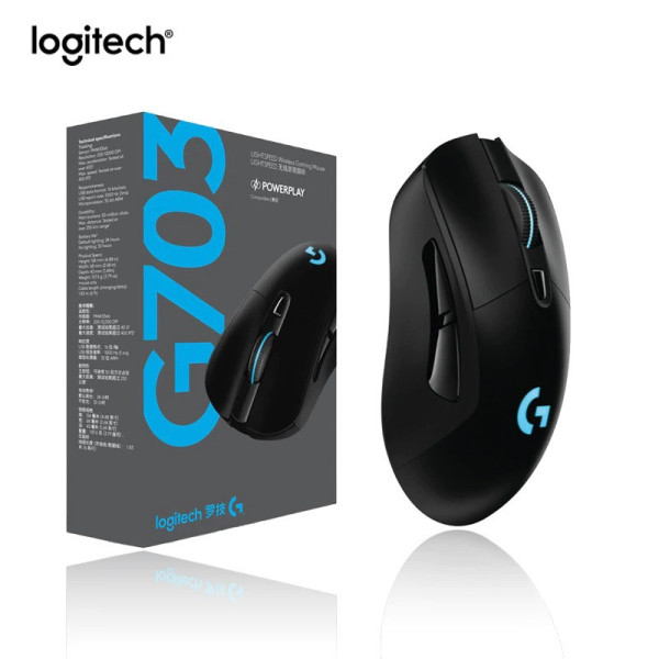 Мышь беспроводная Игровая G703 Lightspeed HERO 16K Sensor Black